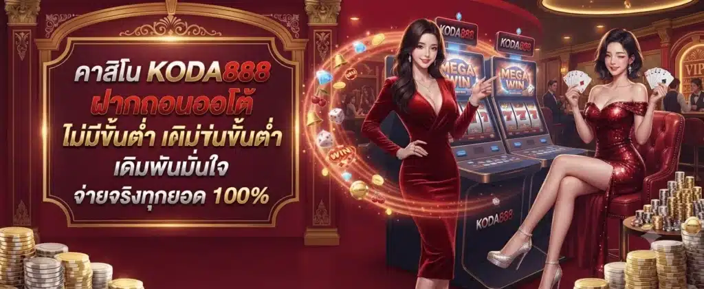 KODA888 casino with secure auto-deposits, no minimum requirement, and 100% guaranteed payouts
